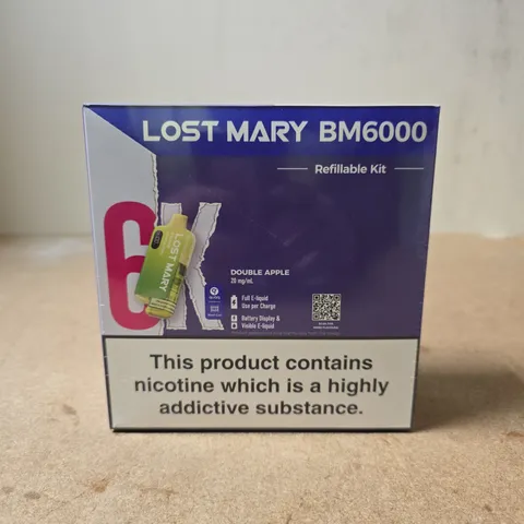 LOST MARY BM6000 REFILLABLE KIT – DOUBLE APPLE FLAVOUR