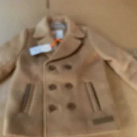 RIVER ISLAND BEIGE KIDS COAT - 12-18 MONTHS