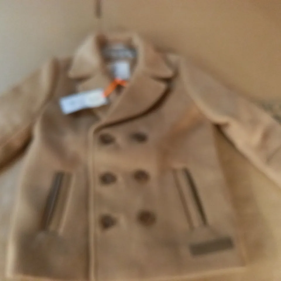 RIVER ISLAND BEIGE KIDS COAT - 12-18 MONTHS