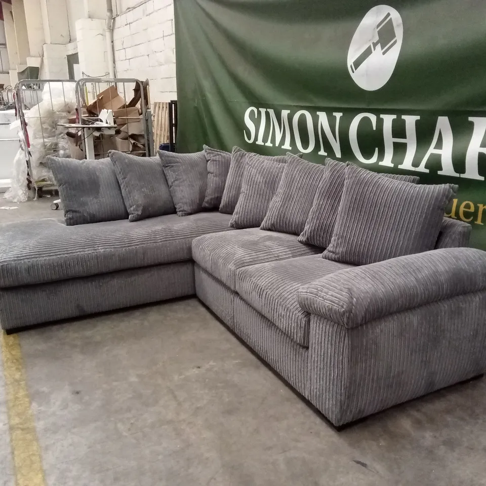 AMALFI LEFT HAND SCATTER BACK FABRIC CORNER CHAISE SOFA RRP £999