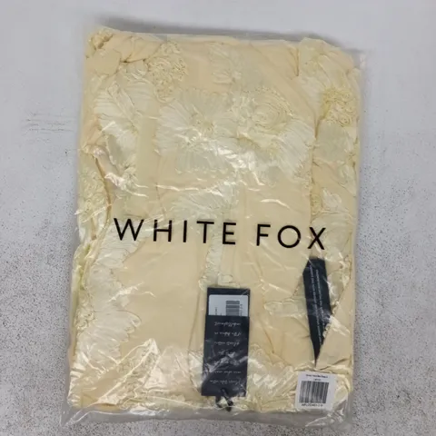 BAGGED WHITE FOX ALWAYS YOURS MAXI DRESS IN LEMON SIZE SMALL