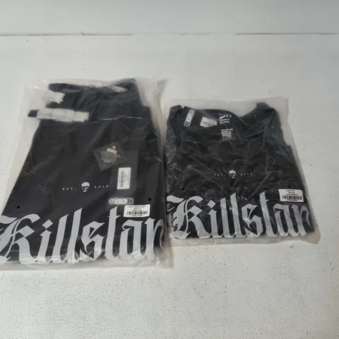 LOT OF APPROXIMATELY 50 BRAND NEW KILLSTAR CLOTHING ITEMS INCLUDES JOVIE TOPS AND HEART STEALER SKIRTS - VARIOUS SIZES