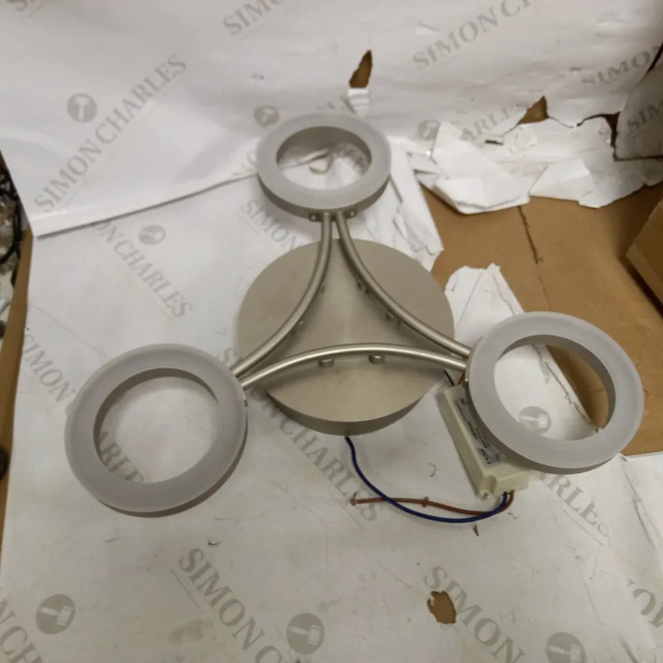 JOHN LEWIS BOYD 3 LIGHT INTERGRATED LED SEMI FLUSH 