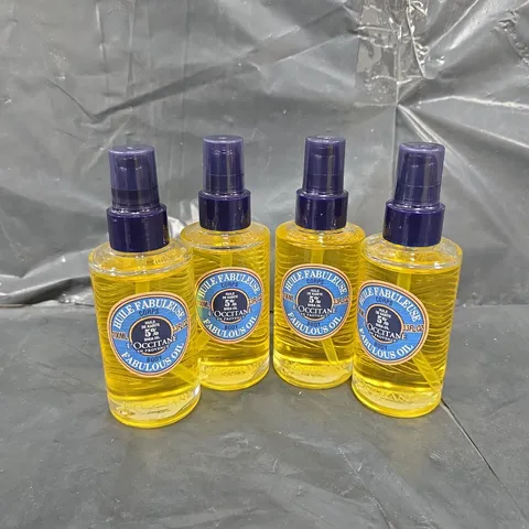 L'OCCITANE SHEA FABULOUS OIL X 4 