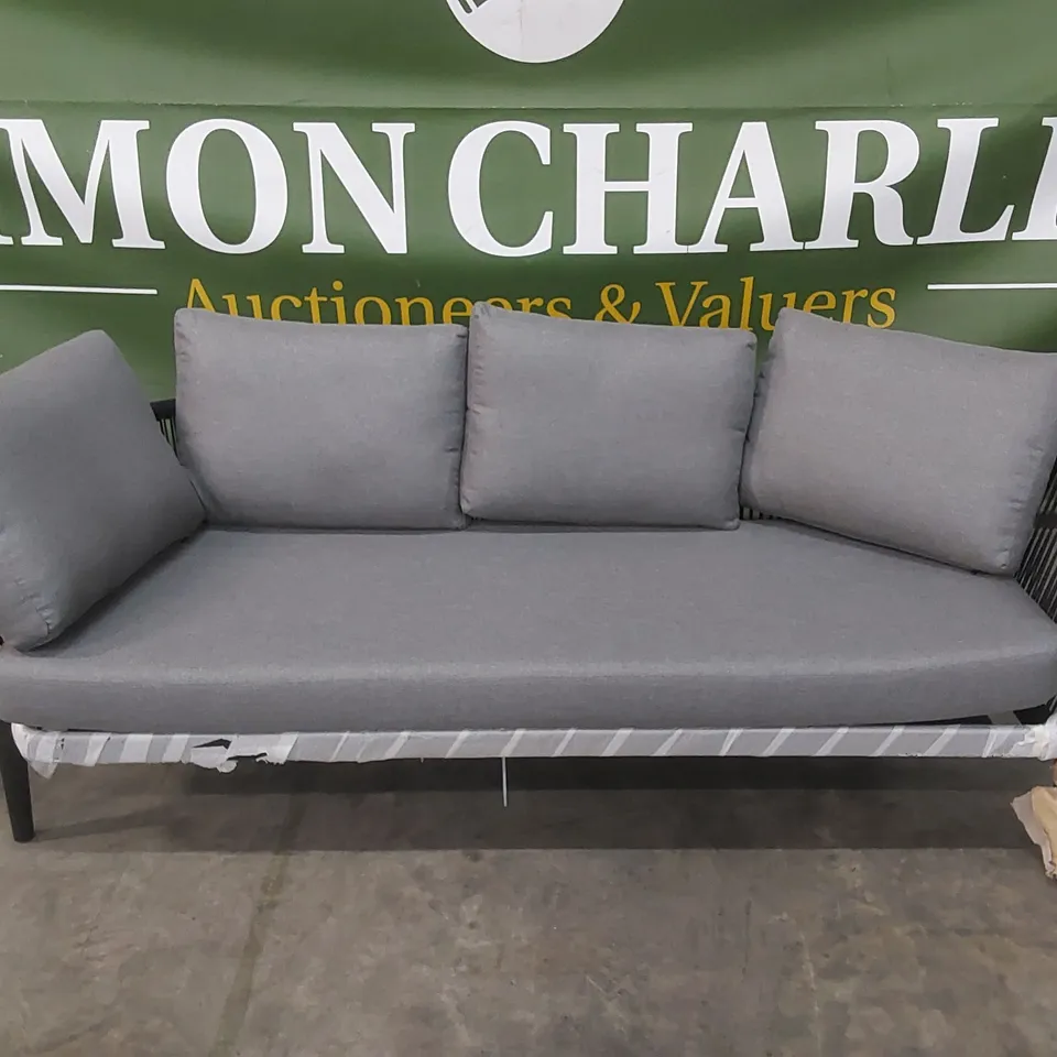 ERBERN DESIGNS LERHONDA 210cm WIDE OUTDOOR PATIO SOFA WITH CUSHIONS