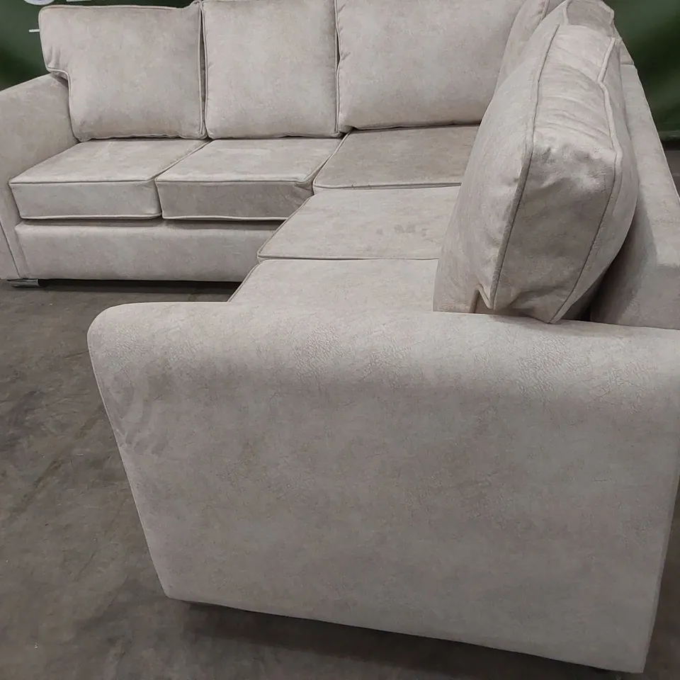 QUALITY DESIGNER CHISWICK SOFT VELVET UPHOLSTERED CORNER SOFA 