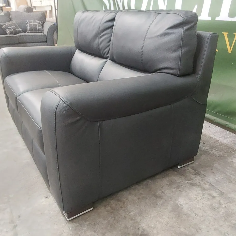 QUALITY DESIGNER SISIITALIA 2-SEATER LEATHER UPHOLSTERED SOFA