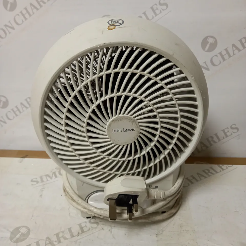 JOHN LEWIS MINI FAN HEATER - WHITE