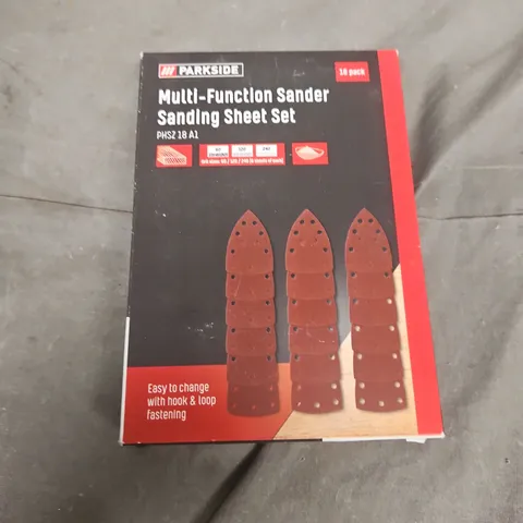 12 BOXED PARKSIDE MULTI-FUNCTION SANDER SANDING SHEET SETS (18 PACK)