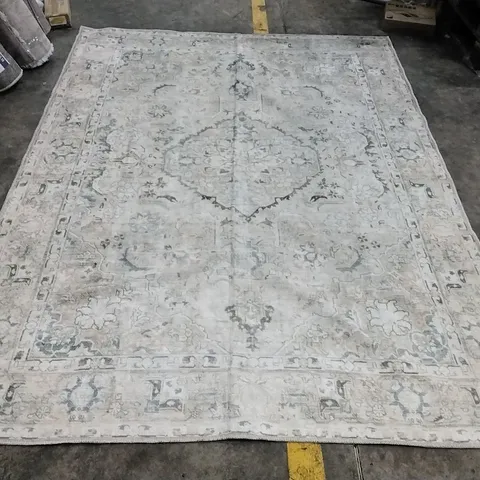 KEMER MACHINE WASHABLE TRADITIONAL BOHO AREA RUG APPROXIMATELY 200X275CM