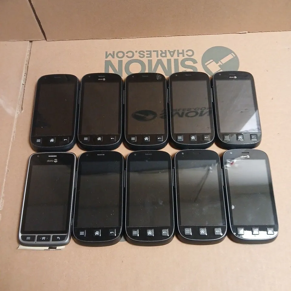10 X ASSORTED DORO SMARTPHONES 