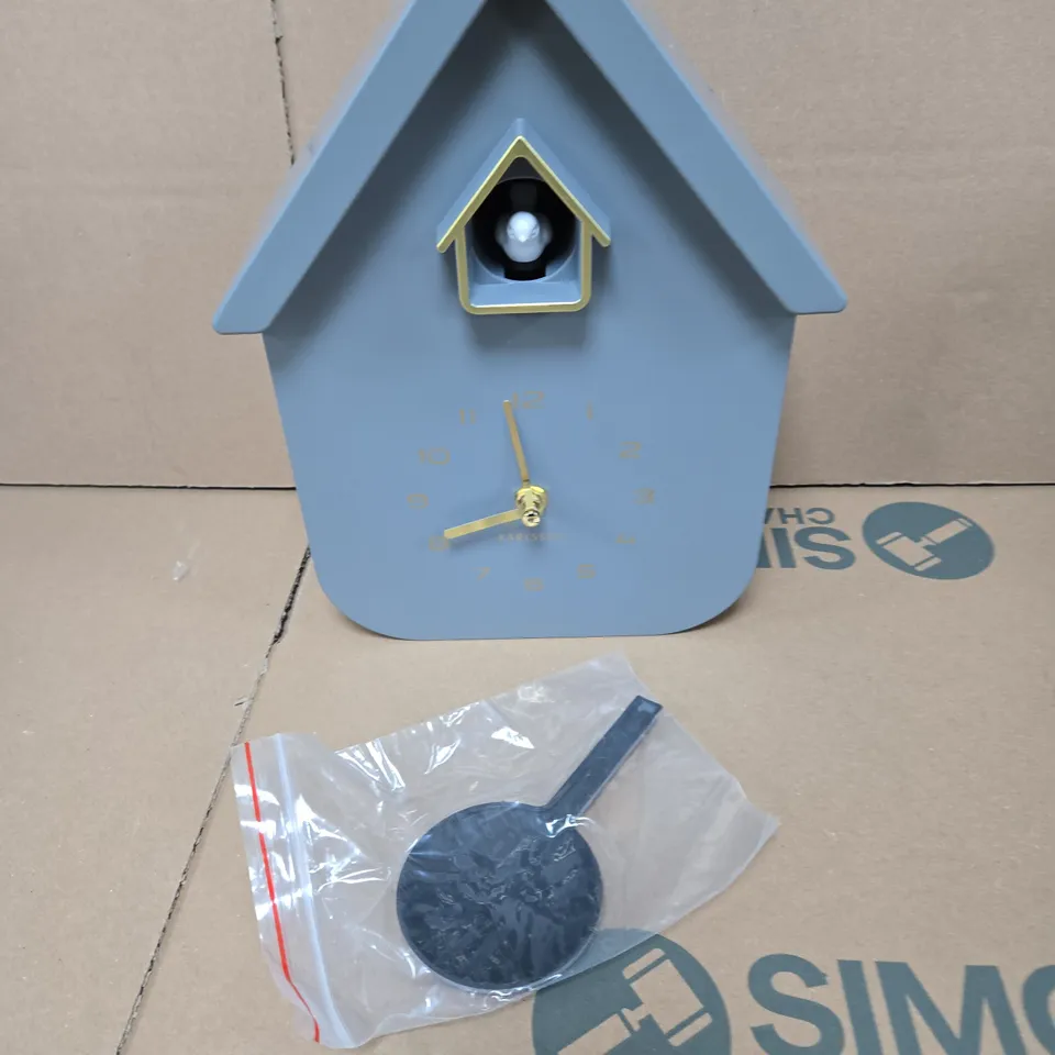 KARLSSON SOLO COLOUR CUCKOO WALL CLOCK 