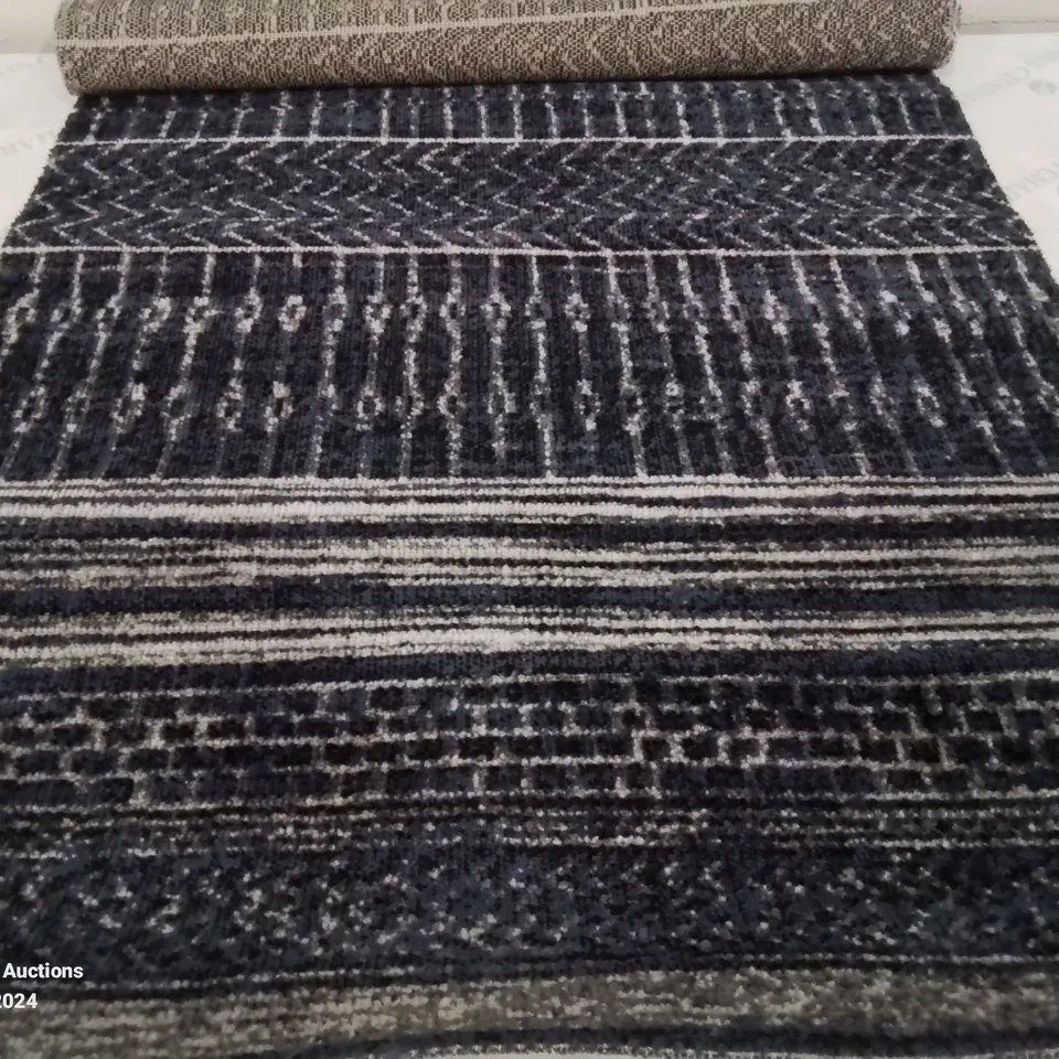 BRAND NEW PACO HOME 421 BLACK/BLUE ARGINO RUG SIZE 80CM 150CM 