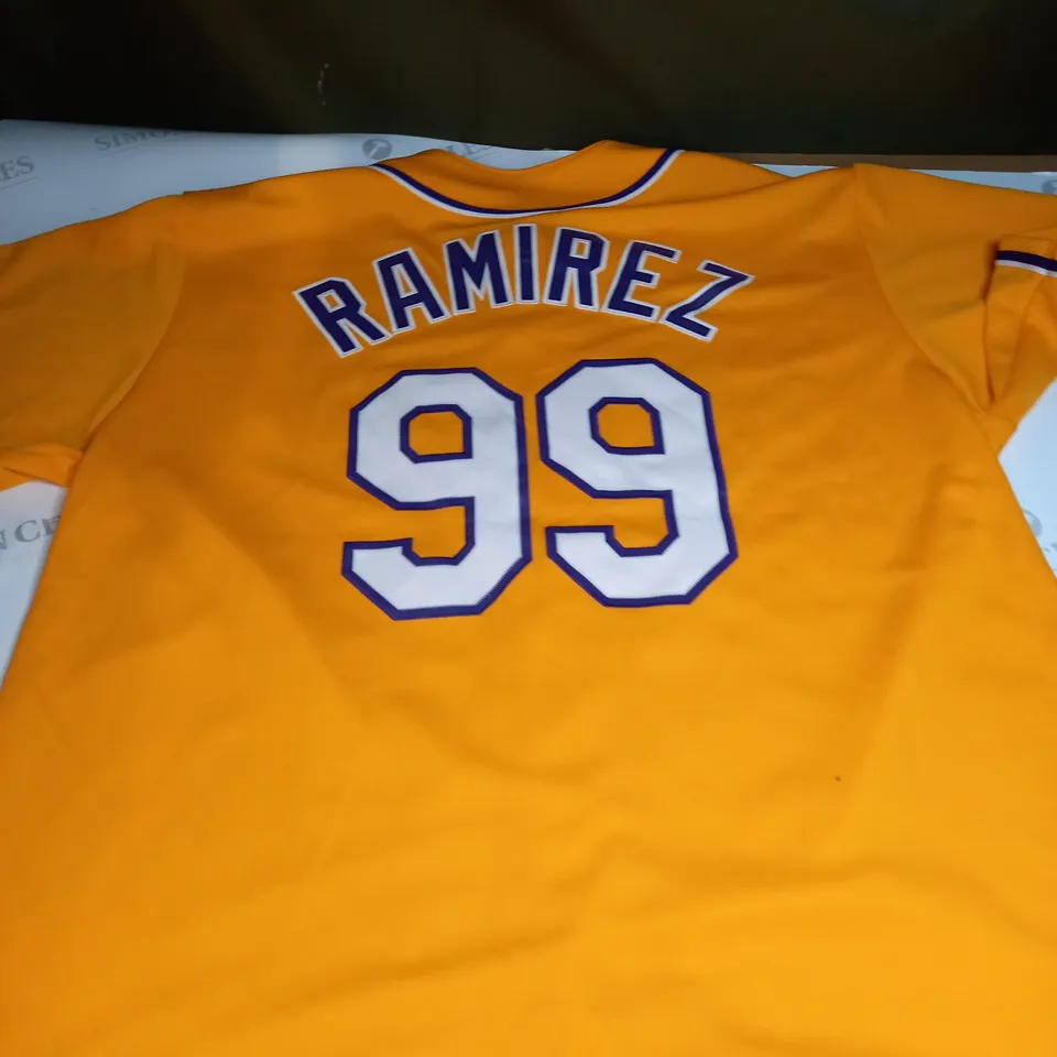 LA DODGERS BASEBALL SHIRT WITH RAMIREZ 99 SIZE XL