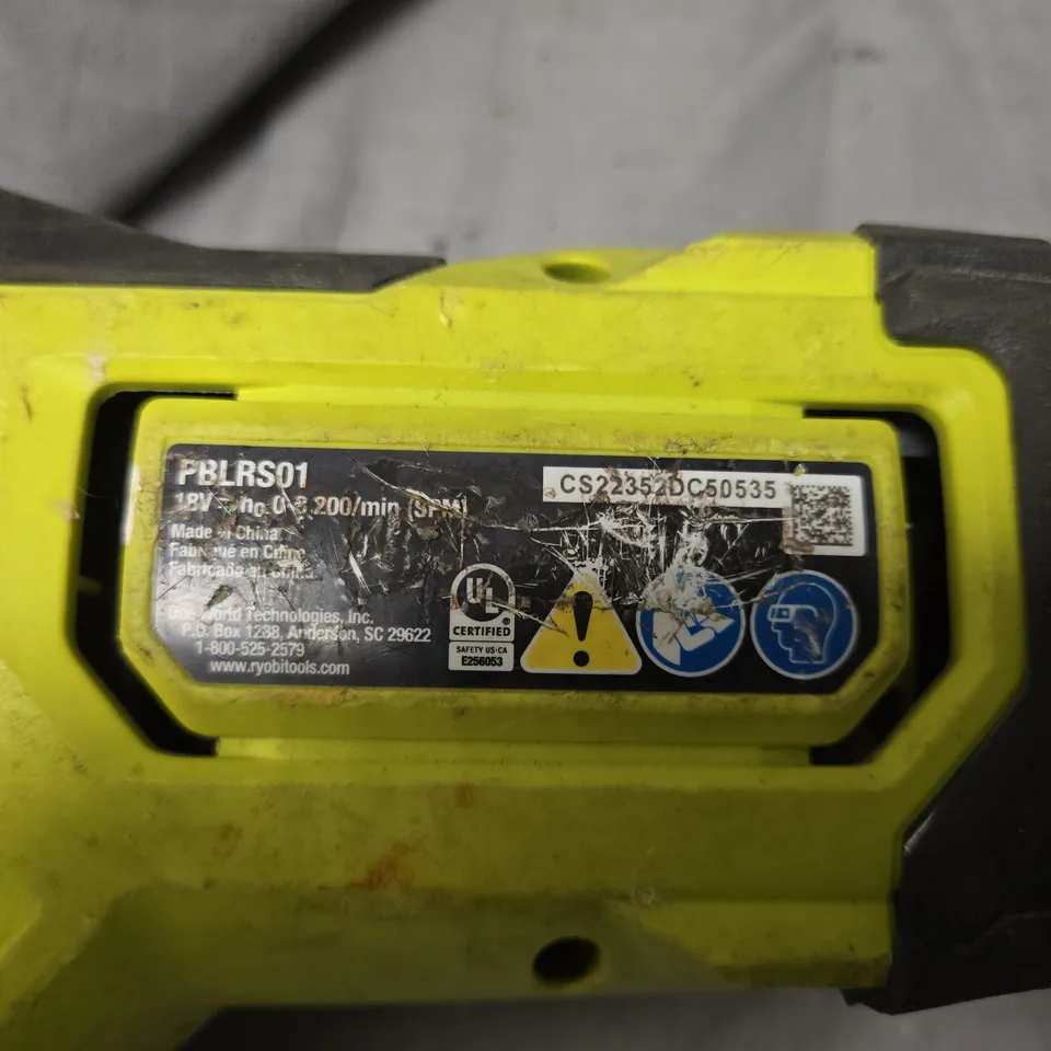RYOBI ONE+ 18V CORDLESS TOOL – MODEL PBLRS01