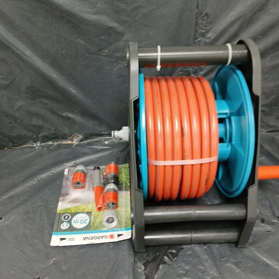 GARDENA HOSE REEL SET 20M