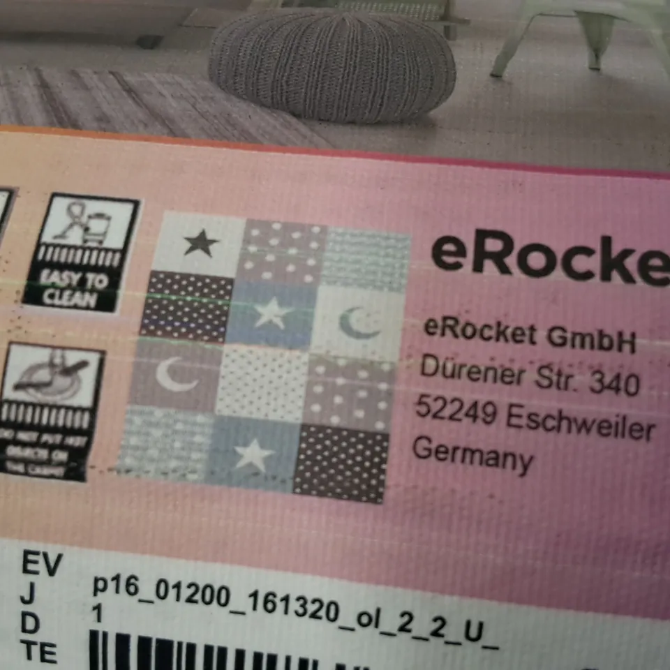 BRAND NEW PACO COSMO BLUE RUG - SQUARE 133CM