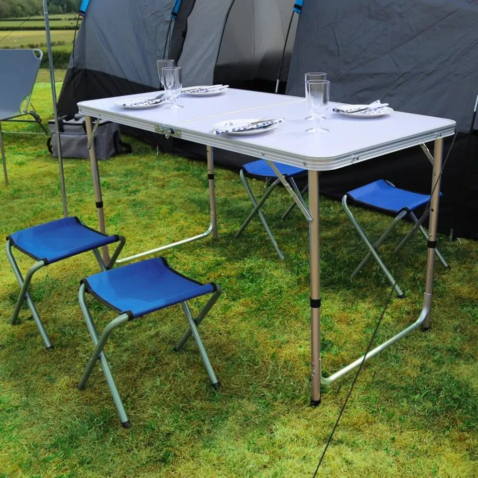 BOXED LOWDES FOLDING CAMPING TABLE (1 BOX)