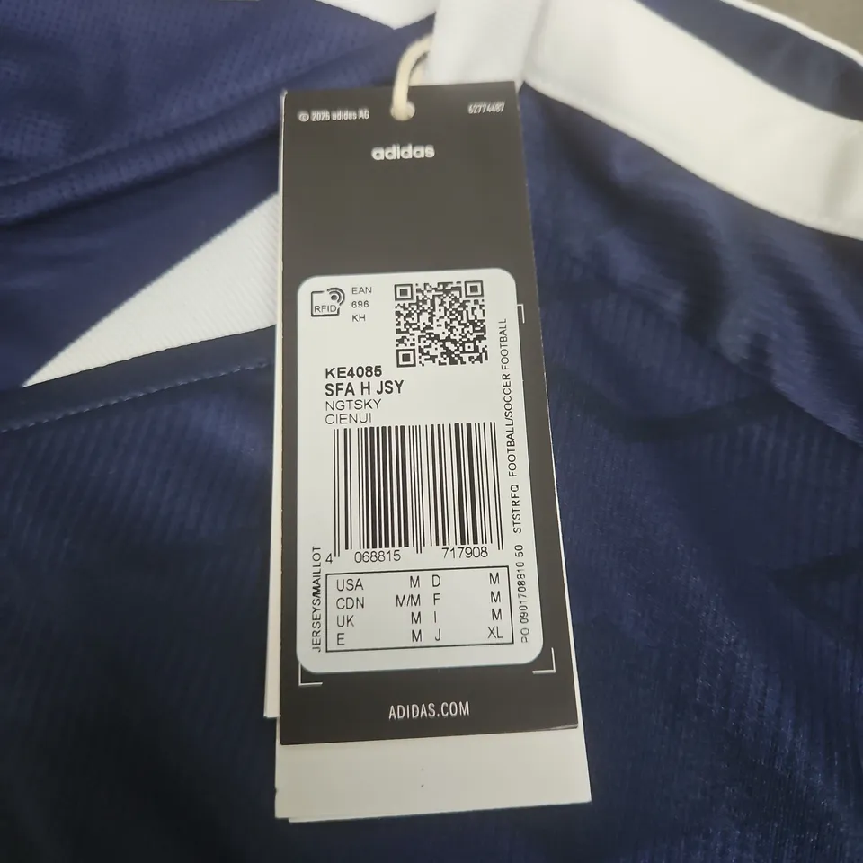 ADIDAS SCOTLAND HOME FOOTBALL JERSEY – NAVY, UK M (SFA CREST)