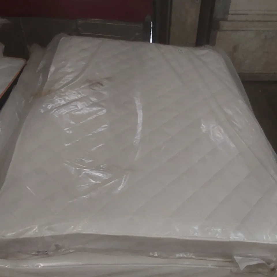 QUALITY BAGGED DOUBLE 135cm AIRSPRUNG LUXURY QUILTED MEDIUM MATTRESS