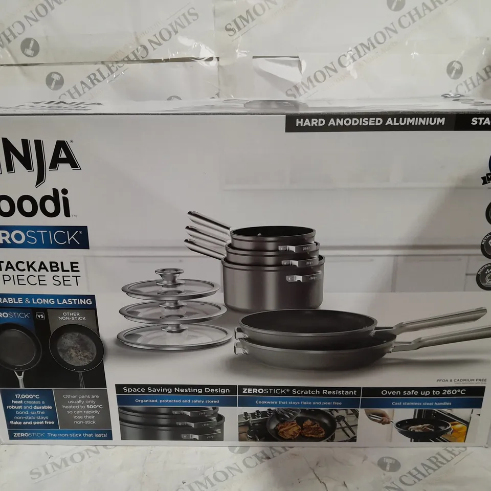 BOXED NINJA STACKABLE 5 PIECE COOKWARE SET C5500UK