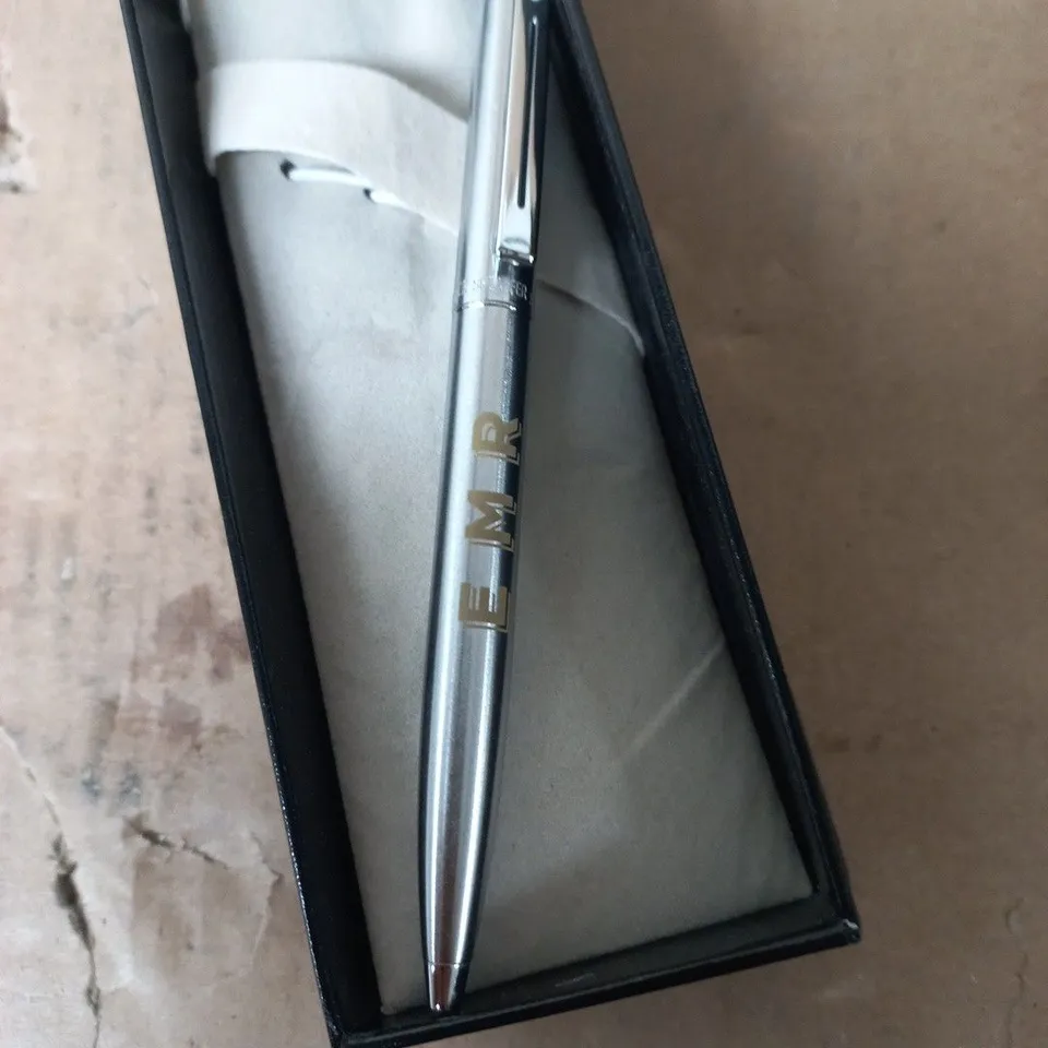 SHEAFFER SILVER METAL BALLPOINT PEN – BOXED
