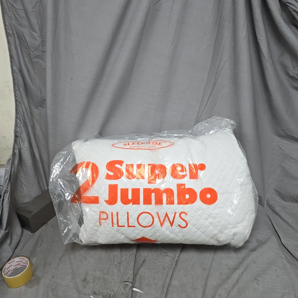 SLEEP WISE 2X SUPER JUMBO PILLOWS