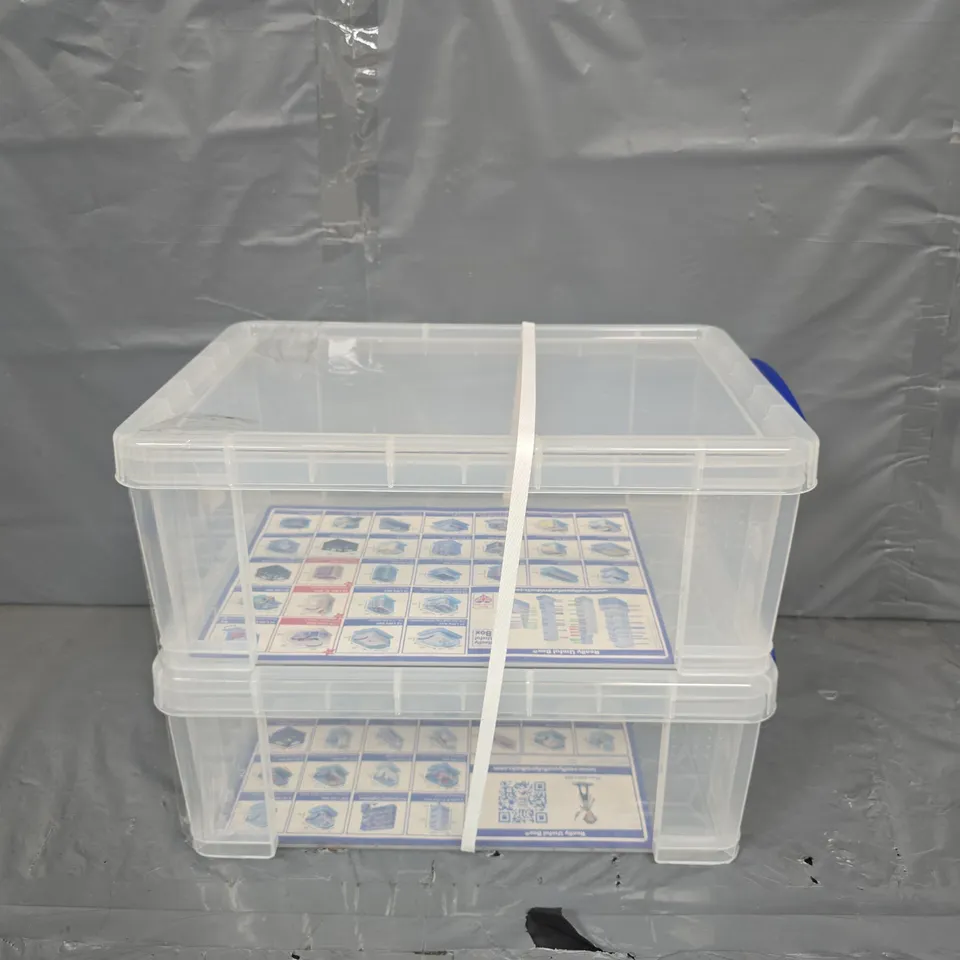 SET OF 2 SMALL STORAGE TUBS
