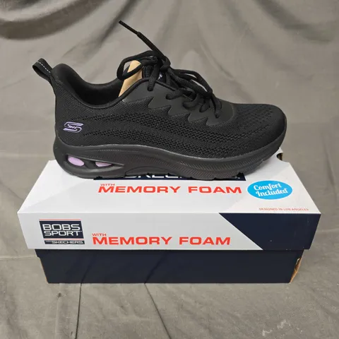 BOXED PAIR OF BOBS SPORT COMFORT TRAINERS IN BLACK - 6