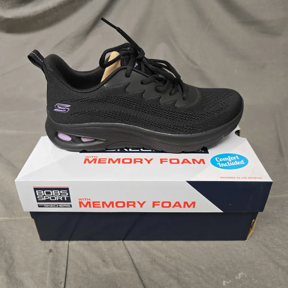 BOXED PAIR OF BOBS SPORT COMFORT TRAINERS IN BLACK - 6