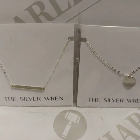 SET OF THE SILVER WREN NECKLACES