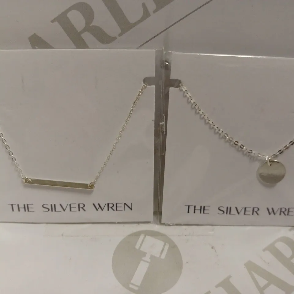 SET OF THE SILVER WREN NECKLACES 