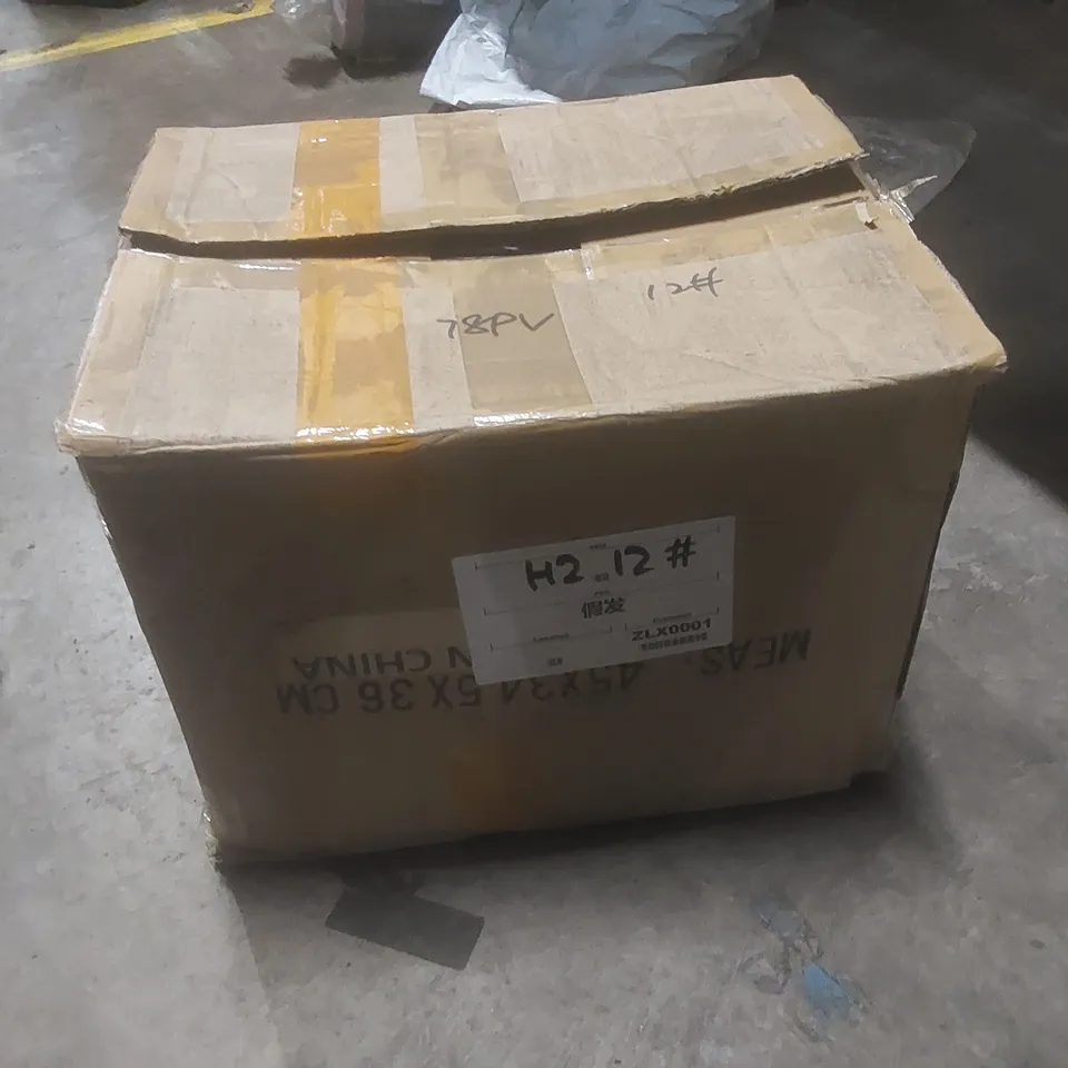 BOX TO CONTAIN A LARGE QUANTITY OF FESHFEN FAUX HAIR BUN EXTENSIONS FOR WOMEN - BROWN
