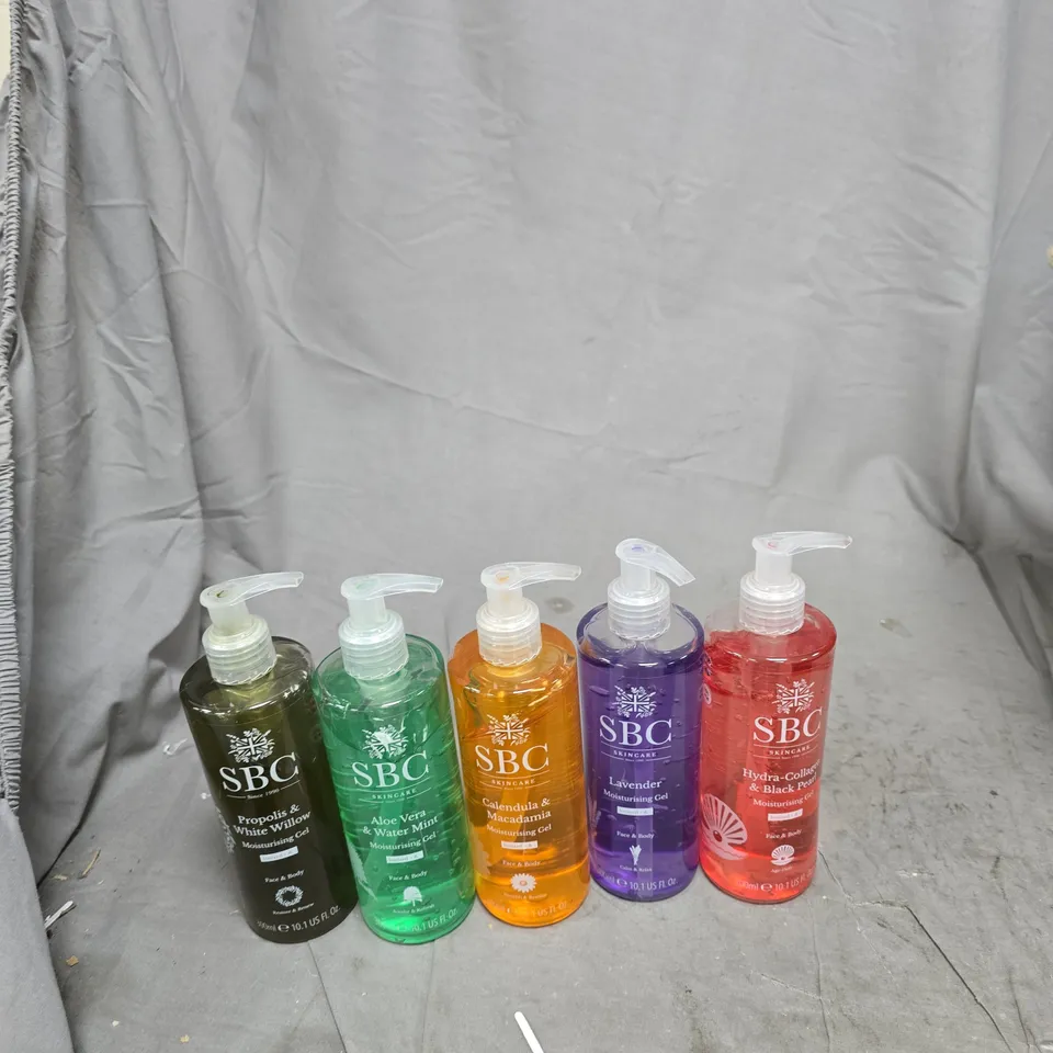 SBC SKINCARE MOISTURISING GEL COLLECTION – SET OF 5 (ASSORTED FRAGRANCES)