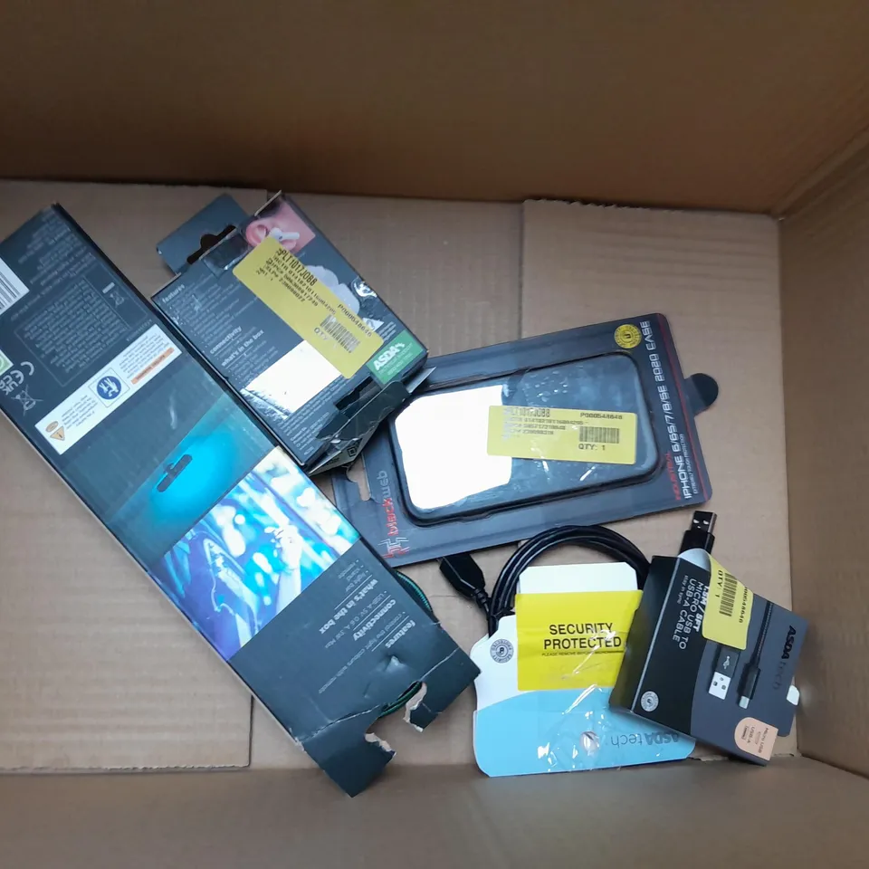  APPROXIMATELY 5 ASSORTED ASDA TECH ITEMS INCLUDING ONE FOR ALL AERIAL, WIRELES HEADPHONES