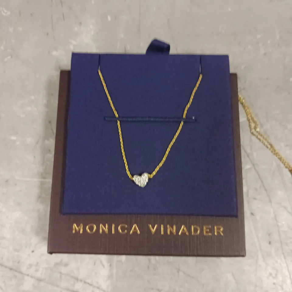 MONICA VINADER MINI HEART PENDANT NECKLACE 