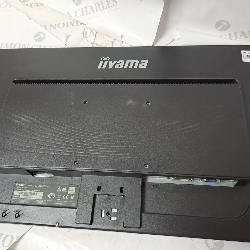 IIYAMA PRO LITE 24" MONITOR MODEL X2481HS SERIAL #11357V6201517