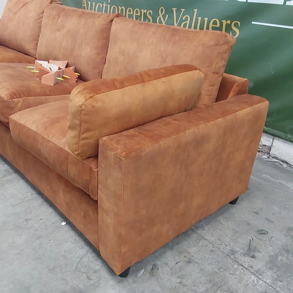 QUALITY DESIGNER VELVET CORNER STORAGE SOFA BED