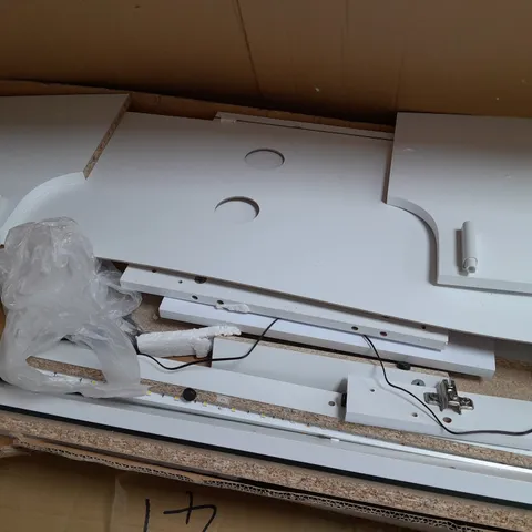 BOXED ATLANTIC GLOSS CORNER TV UNIT - COLLECTION ONLY 