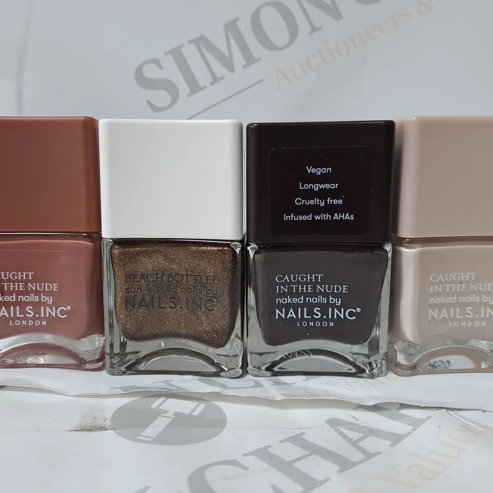 SET OF 4 CAUGHT IN THE NUDE NAIL POLISH  