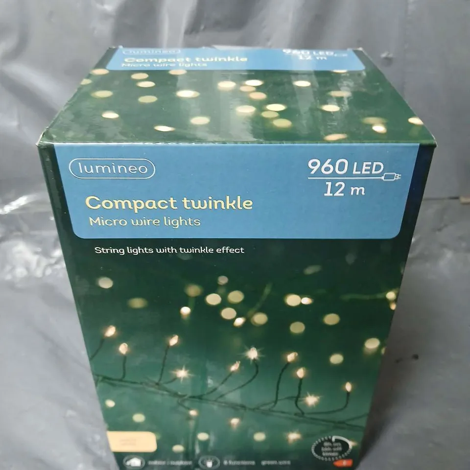 BOXED AND SEALED LUMINEO COMPACT TWINKLE MICRO WIRE LIGHTS