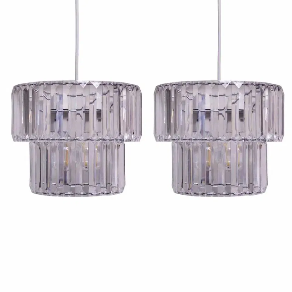 CASDEN 22cm × 25cm PLASTIC DRUM TABLE LAMP