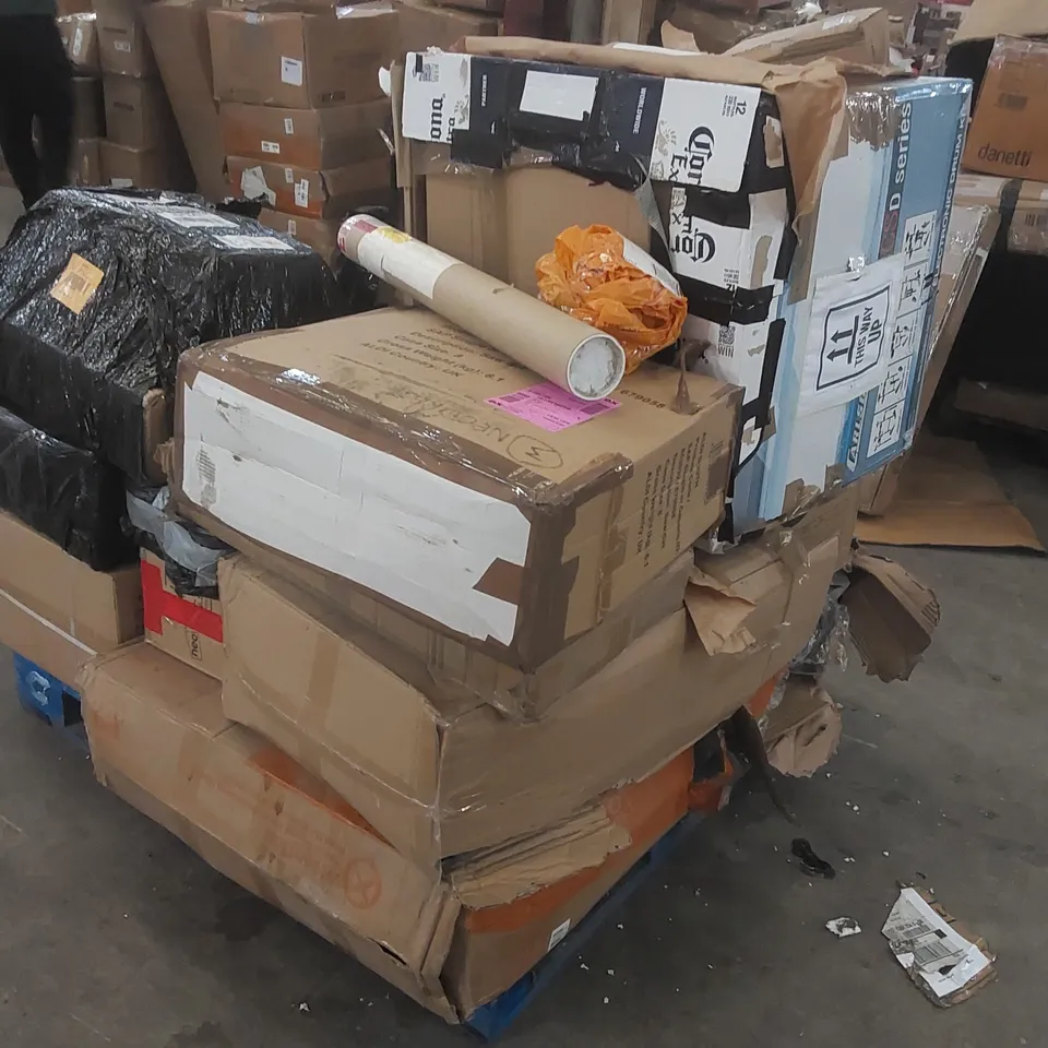 PALLET CONTAINING A LARGE QUANTITY OF ASSORTED FURNITURE PARTS ECT 