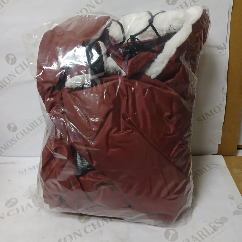 NRS HEALTHCARE FLEECE LINED WATERPROOF WHEELCHAIR COSY - RED