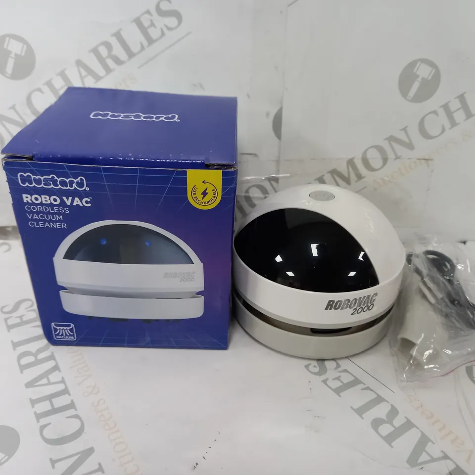 BOXED MUSTARD MINI CORDLESS ROBO VAC