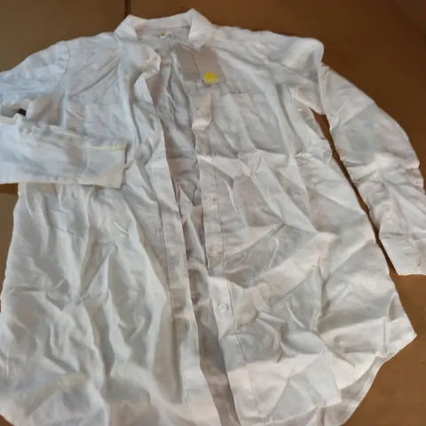 BODEN WHITE LONG SLEEVE SHIRT - UK 6 L