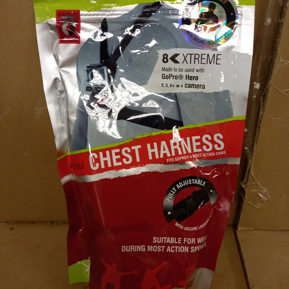8K EXTREME NEOPRENE CHEST HARNESS - FITS GOPRO & MOST ACTION CAMS	