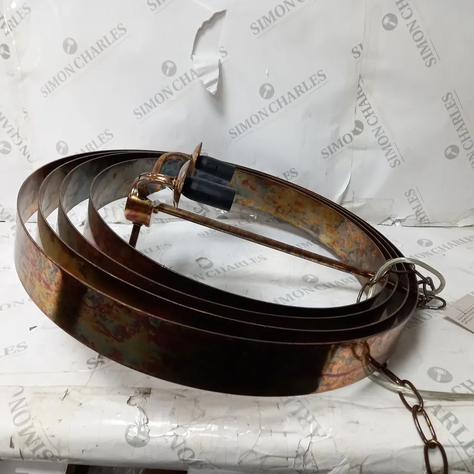 JOHN LEWIS ETHAN COPPER CEILING LIGHT 