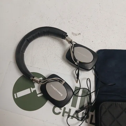 BOWERS & WILKINS OVER-EAR HEADPHONES – BLACK, WITH CASE