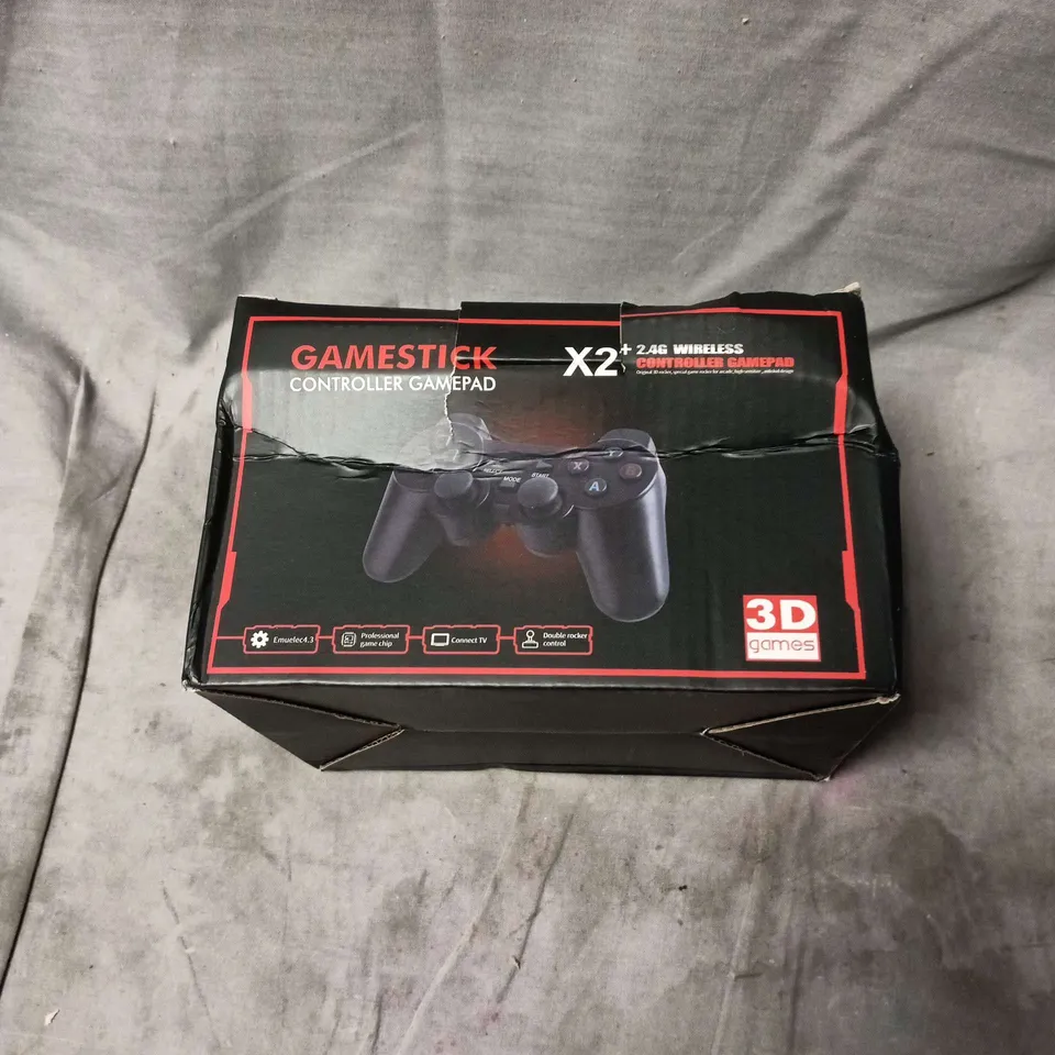 GAMESTICK X2+ WIRELESS CONTROLLER GAMEPAD (BOXED) + 2 BLACK WIRELESS CONTROLLERS, USB CABLE & MANUAL
